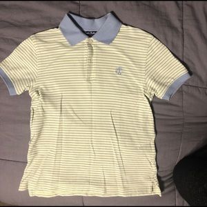 Brooks Brothers Boy Polo Shirt Sz S Green and Blue